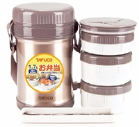 不銹鋼真空保溫飯盒（304+PP雙內(nèi)容器）