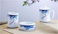 和衷共濟（青花啞光臺面杯三件套）