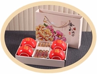 金玉滿堂紅釉四碗四筷