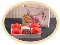 金玉滿堂紅釉六碗六筷