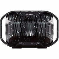 飛利浦（PHILIPS）SB300無(wú)線藍(lán)牙音箱 便攜迷你音響 兼容蘋果/三星手機(jī)/電腦/車載小音響 免提通話 黑色