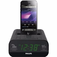 飛利浦（PHILIPS）AJ3275DZ 蘋果iPhone6S/6Plus/5S充電器 音樂底座音響/音箱 鬧鐘/FM收音機