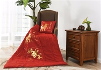 福犬迎春（紅色燙金）