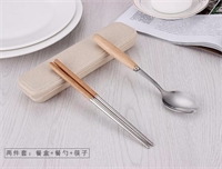 麥盒木柄餐具兩件套 LMD-XP-003