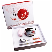 高檔年年有余不銹鋼四件套 LMD-XP-016