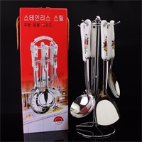 5厘陶瓷柄廚具七件套套裝 LMD-TC-014
