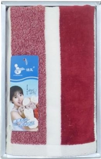 彩條 毛巾套裝1條