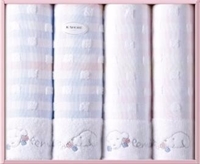 趣味 浴巾1條+毛巾2條組合套裝