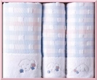 趣味 浴巾1條+毛巾2條組合套裝