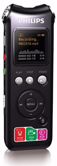 飛利浦 voice tracer 數(shù)碼錄音筆 VTR8000（8GB）