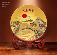 12寸流通類大展宏圖工藝擺件