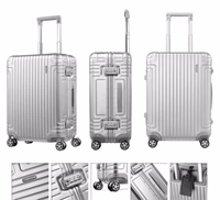 DB3*25001 新秀麗經典鋁箱登機行李箱  20寸-銀色