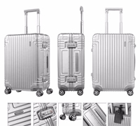 DB3*25002 新秀麗經典鋁箱登機行李箱  23寸-銀色