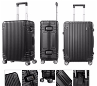 DB3*09002 新秀麗經(jīng)典鋁箱登機(jī)行李箱  23寸-黑色