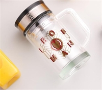 鋼鐵俠 雙層耐熱玻璃辦公杯 DSM-BG233