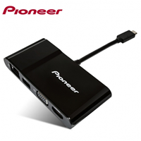 Pioneer/先鋒 APS-DKMT01 蘋果MacBook Type-C\USB-C擴展塢 轉高清HDMI\USB3.0HUB\VGA口\RJ45網卡轉接口