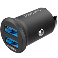 飛利浦（PHILIPS）迷你車載充電器 快充 DLP3520N