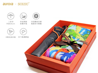 aurora x soizic絲巾藝術(shù)傘套裝 火烈韻致