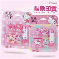 Kitty雙頭造型鼓勵印章組套裝 KT34603