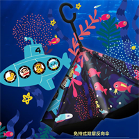 PAUL FRANK反向雨傘