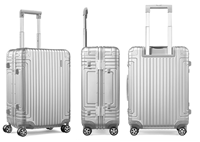 DB3*25001 新秀麗經典鋁鎂合金登機箱 55/20-銀色