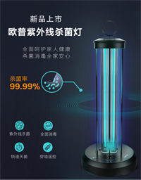 紫外線消毒燈-黑色（無臭氧）