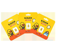 B.DUCK小黃鴨兒童相機(jī)TF卡