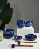 幽藍餐具套裝14件套