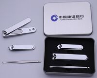 平面大號斜扣指甲剪耳勺鐵盒裝