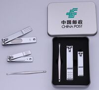大小方格面耳挖3件套鐵盒裝