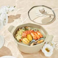 白玉山茶湯鍋 24cm
