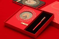 2025《福蛇獻瑞》搭扣本+簽字筆