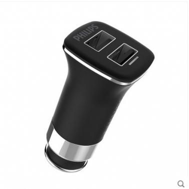 飛利浦DLP2011 車載充電器 雙USB2A智能快充點煙器車充一拖二.jpg