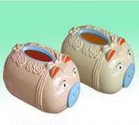 發(fā)財豬紙巾盒