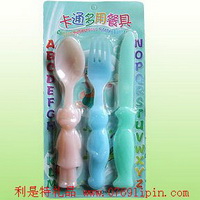 卡通多用餐具