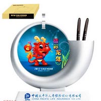 時(shí)尚筆筒臺(tái)歷-精彩龍年
