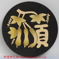 炭雕-家順字圓盤