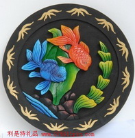炭雕-魚水合歡