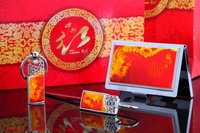 陶瓷系列之鳳凰呈祥（青花瓷名片盒+青花瓷書簽+青花瓷鑰匙扣）