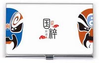 白色雙臉譜名片盒