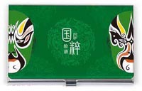 綠色雙臉譜名片盒