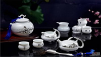 傳  香 水墨茶具12件套