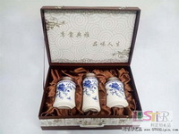 榮華富貴養(yǎng)生禮品陶瓷套裝三件套