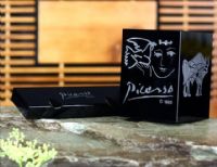 PS-L403（八千代）水晶筆筒+筆架